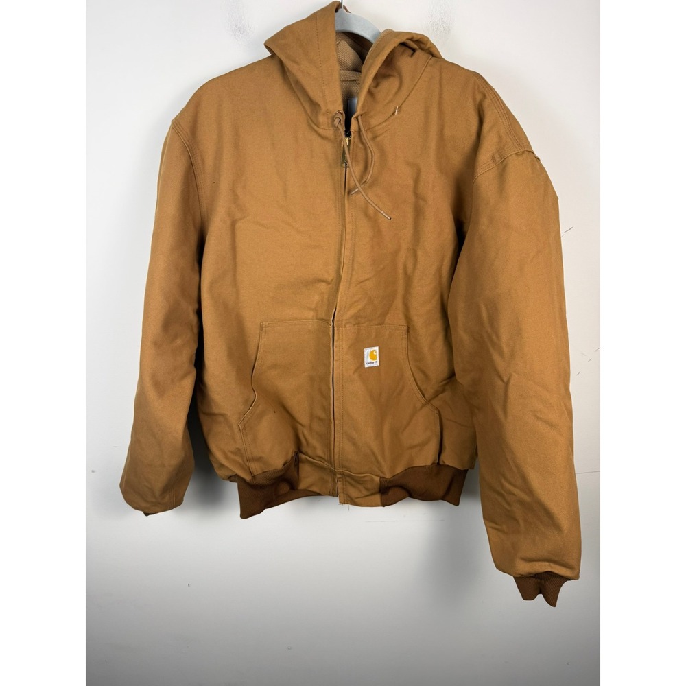 Carhartt J131 BRN Duck Active Jacket Thermal Lined Brown Mens Large USA Made